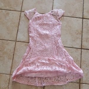 Pink lace dress
